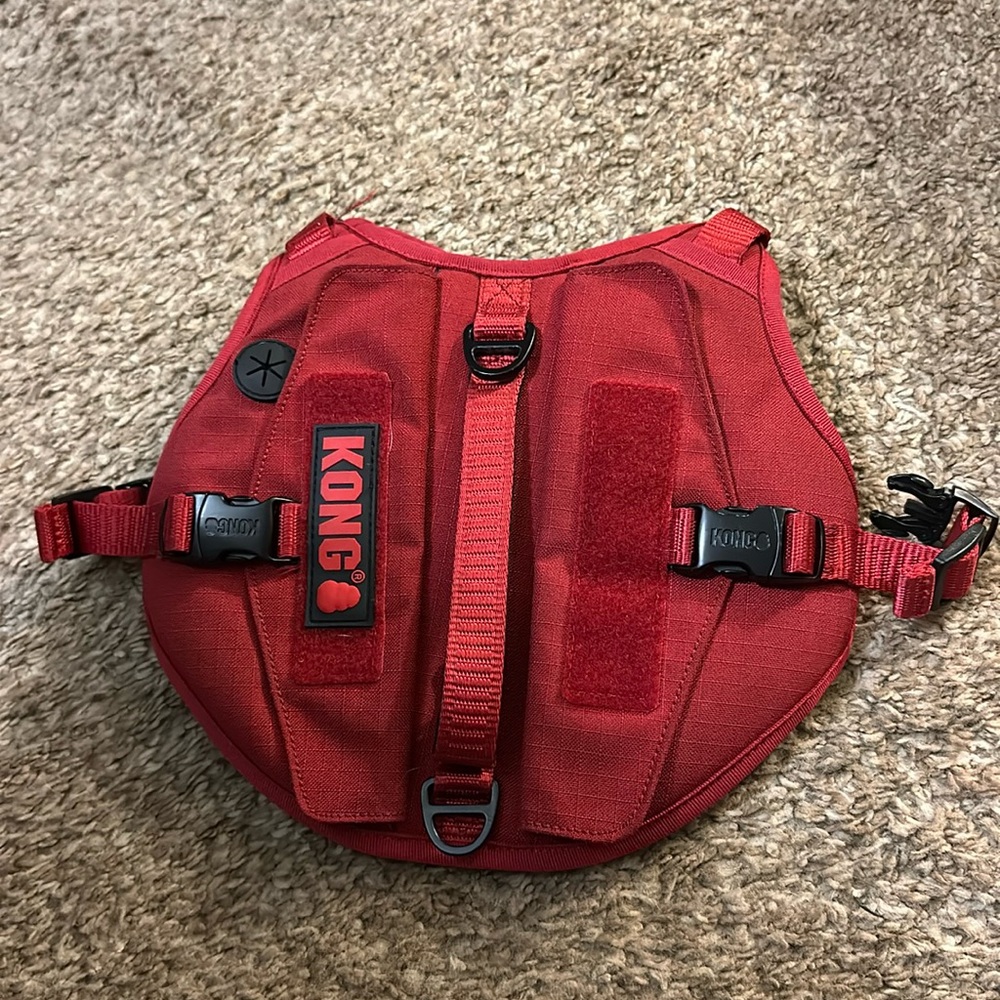 KONG Ultra Durable Tactical Vest Dog Harness with metal buckles